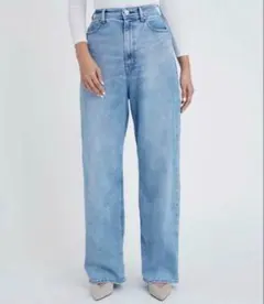 【新品】YANUK ルーズストレート"JOAN" リアリーライト 22のサムネイル