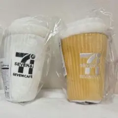 ハッピーくじ セブンイレブン B賞 セブンカフェぬいぐるみチャーム2個セット