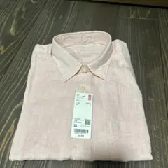 UNIQLO プレミアムリネンシャツ XL ピンク