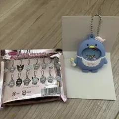 サンリオ キャラクター タキシードサム 青 フォトバッジ付きマスコット ベビー