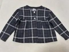 チェック カーディガン 24m プチバトー