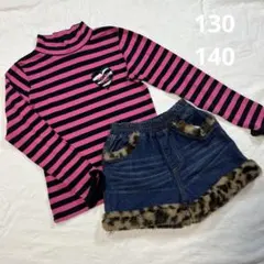 SISTER JENNI 女の子　130 140 長袖トップス ショートパンツ