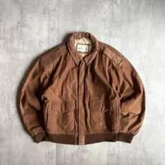 【90s vintage】A-2 フライトジャケット　レザーブルゾン　本革　短丈