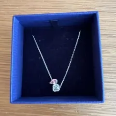 Swarovski クリスタルとピンク宝石のネックレス