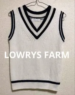 LOWRYS FARM ローリーズファーム　 Vネックニットベスト
