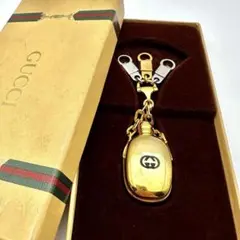 グッチ パフュームボトル ゴールド キーホルダー キーリング ヴィンテージ
