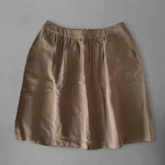 無印 スカート beige麻混のサムネイル