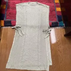 ロングベストジレ風