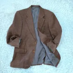i079　ダニエルクレミュ　【48】　テーラードジャケット　オレンジ系　毛100