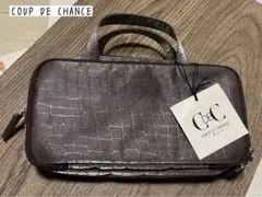 新品 Coup de chance コスメ　ミニバック　日本製　手さげ　ラメ