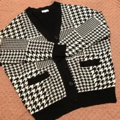 最終価格MACKINTOSH PHILOSOPHY 千鳥格子柄ニットカーディガン