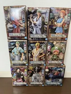 ワンピース　フィギュアーツ　ワノ国　麦わら一味　コンプリートセット ワンピース 1番くじ フィギュア麦わらの一味 ワノ国 ワンピース