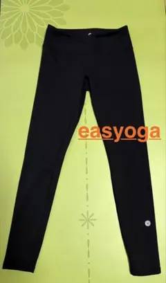 イージーヨガ【easyoga】　　　　　　　　ヨガレギンス M / 6 ブラック