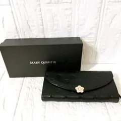 【激レア】マリークワント　長財布　デイジー　型押し　金箔ロゴ