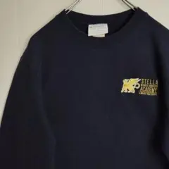 チャンピオン スウェット トレーナー ネイビー 刺繍ロゴ メンズL