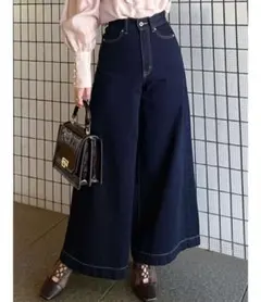 MERCURYDUO　フレアフルレングス　デニムパンツ ブーツカット　 Sサイズのサムネイル