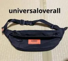 ユニバーサルオーバーオール　ボディバッグ　ウェストポーチ　黒　ブラック　使用感少