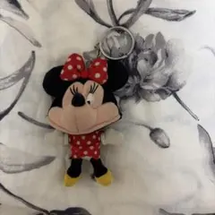 ミニーマウス ぬいぐるみキーホルダー 約10cm