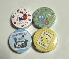 新品　サンリオキャラクターズ圧縮ミニタオル4個セット