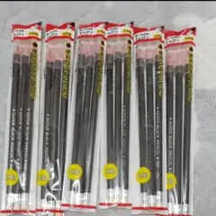 HB鉛筆 3本組 ×6組 18本 キャップ付き 消しゴム付き鉛筆