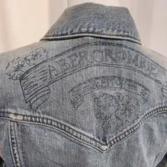 アバクロ デニムジャケットダメージ Gジャン　L