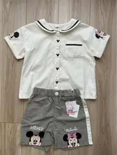 【新品未使用＆１回着用】しまむらリトシーセットアップ 上100＆下90