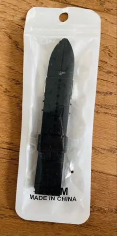 黒 シリコン スマートウォッチバンド 20mm