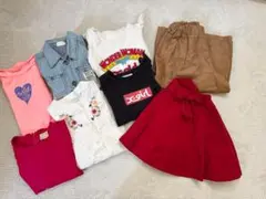 女の子トップス他8枚まとめ売り⭐︎エックスガール⭐︎プティマイン⭐︎ブリーズ⭐︎90⭐︎のサムネイル