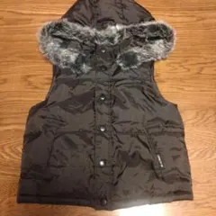 COMME CA ISM ブラウン 中綿ベスト