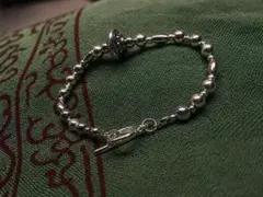 シルバービーズ ブレスレット インディアンジュエリーハンドメイド ナバホパール