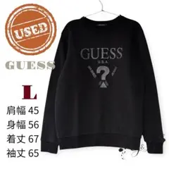 USED GUESS ブラック スウェット L