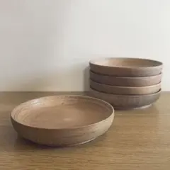 〈5枚〉木製 天然木 茶托 コースター 小物入れ アクセサリー キートレイ