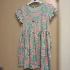 O39 新品綿100%ワンピース130