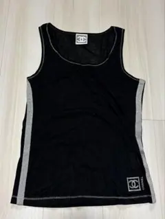 CHANEL♡ 黒 タンクトップ サイズ34 レディースファッション｜トップス｜タンクトップ｜シャネル｜シャネル