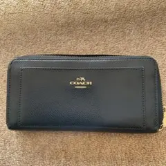 COACH ネイビーレザー 長財布