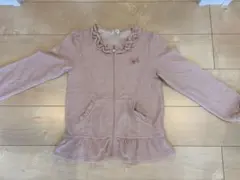 ☘️エニィファム☘️フリル付き✳︎ピンク✳︎ラメ✳︎パーカー✳︎ブルゾン✳︎140