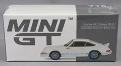 MINI GT 1/64 ポルシェ 911 カレラ RS 1973年式 白/青のサムネイル