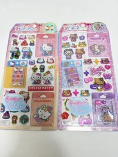 サンリオ　みにちゅあポップシール キティ　コギャル　日焼け　ヒョウ柄　レトロ