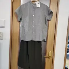 新品　チェック柄シャツ セットアップ