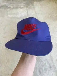 90s 80s NIKE キャップ ロゴ 銀タグ 初期 フェード 帽子