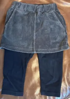 コーデュロイスカート付きレギンス　2カラー