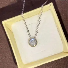 シルバー925 モアサナイト　ペンダント　ネックレス　約0.5カラット