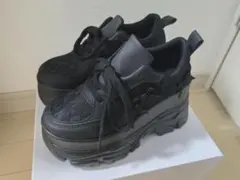 cs T&P リボンレース 厚底スニーカー Mサイズ