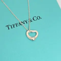 極美品✨️ TIFFANY オープンハート 1.1cm S シルバー ネックレス