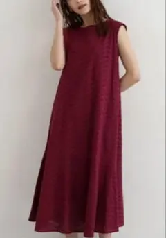 NATURAL BEAUTY BASIC コットンエンブロイダリーワンピース