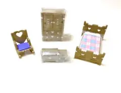 シルバニアファミリー　海外版　ベッドルーム　ファニチャーセット