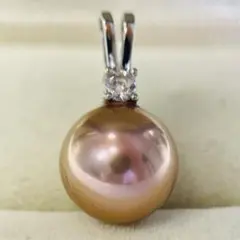 本真珠ネックレストップエジソンパール 12mm 夕紫 無調 上品大人日常 