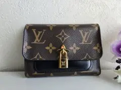 LOUIS VUITTON ポルトフォイユ フラワーコンパクト モノグラム 黒