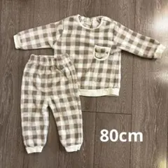 tete a tete　バースデイ　チェック柄もこもこ冬用パジャマ