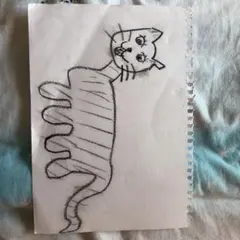 手描きイラスト 猫の絵 アート